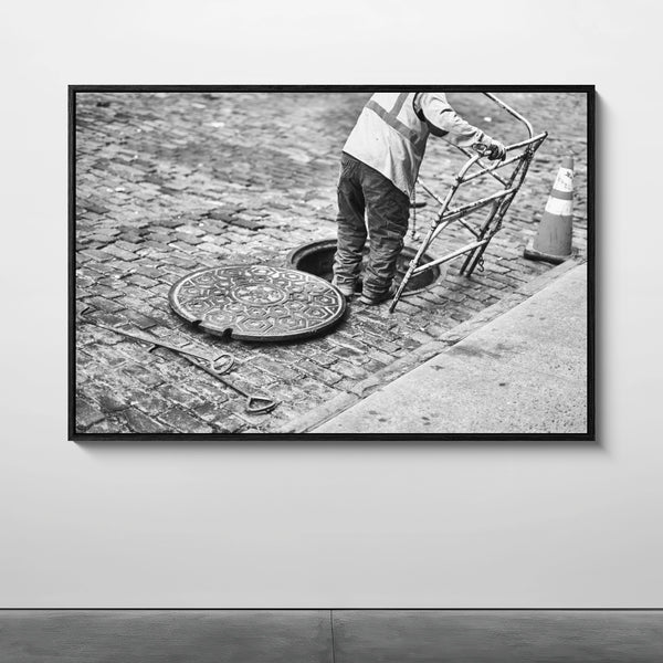 Mise en situation — Tirage d'art noir et blanc Fortune 10, New York City, PRLXY