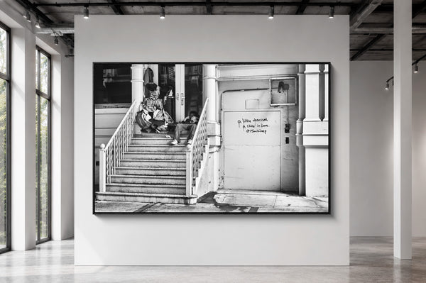 Mise en situation grand format — Tirage d'art noir et blanc Fortune 13, New York City, PRLXY