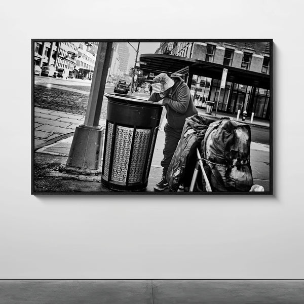 Mise en situation — Tirage d'art noir et blanc Fortune 14, New York City, PRLXY