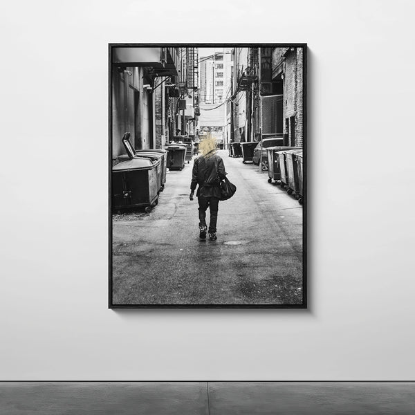Mise en situation — Tirage d'art noir et blanc Fortune 1, Chicago, PRLXY