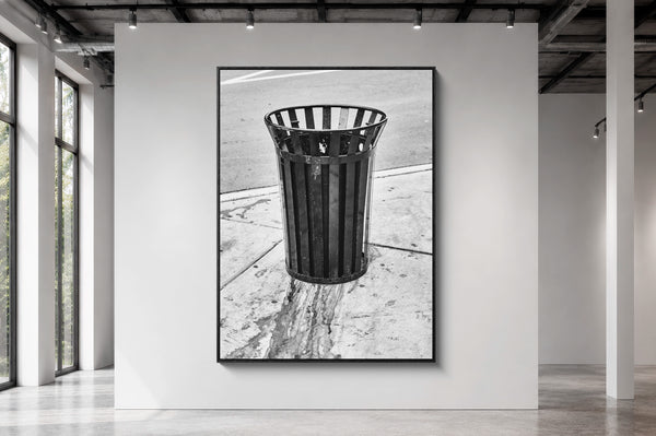 Mise en situation grand format — Tirage d'art noir et blanc Fortune 2, Chicago, PRLXY