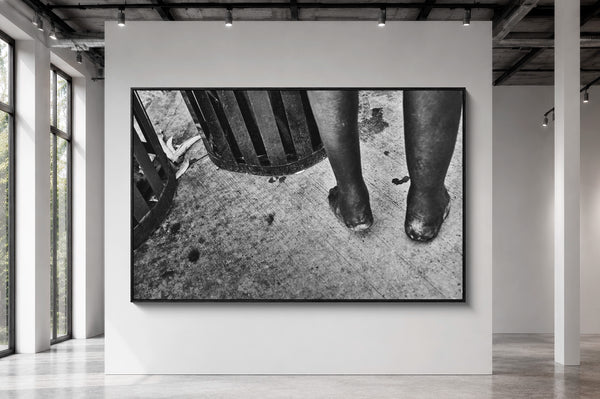 Mise en situation grand format — Tirage d'art noir et blanc Fortune 4, Chicago, PRLXY
