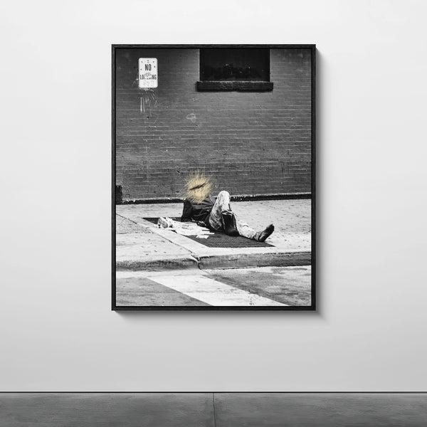 Mise en situation — Tirage d'art noir et blanc Fortune 5, Chicago, PRLXY