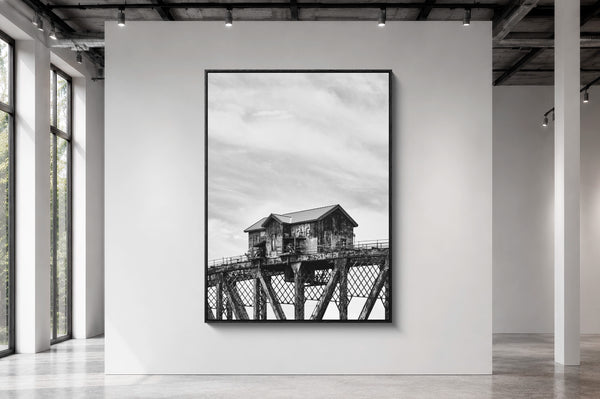 Mise en situation grand format — Tirage d'art noir et blanc Fortune 8, Chicago, PRLXY