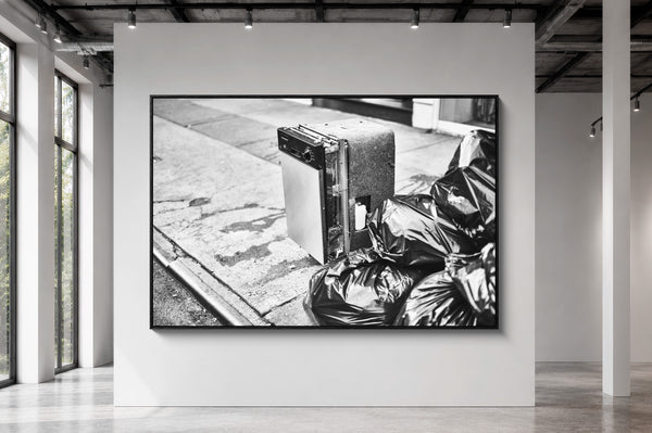 Mise en situation grand format — Tirage d'art noir et blanc Fortune 9, New York City, PRLXY