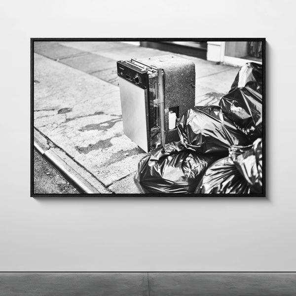 Mise en situation — Tirage d'art noir et blanc Fortune 9, New York City, PRLXY