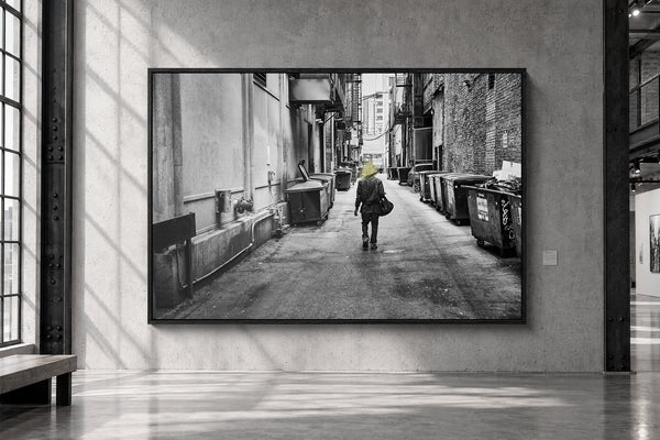 Tirage unique d'art noir et blanc, Fortune 1 Alonymous, Pieralexy Mesley - PRLXY