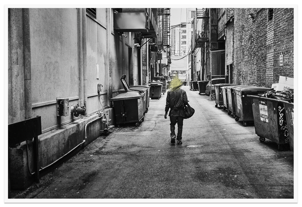 Tirage unique d'art noir et blanc, Fortune 1 Alonymous, Pieralexy Mesley - PRLXY