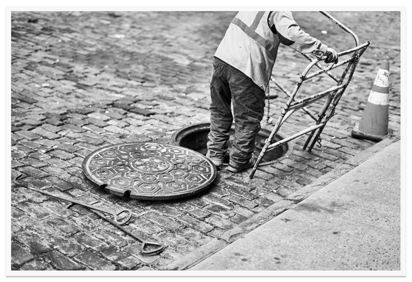 Tirage seul — Tirage d'art noir et blanc Fortune 10, New York City, PRLXY