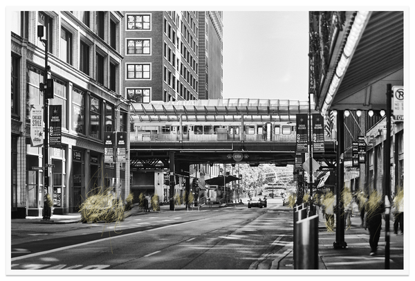 Tirage seul — Tirage d'art noir et blanc Fortune 16, Chicago, PRLXY