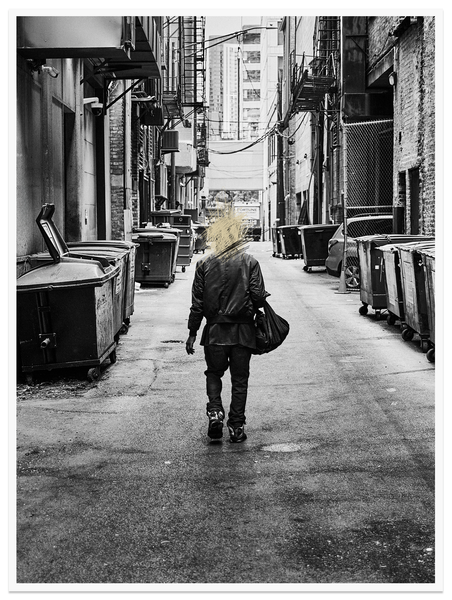 Tirage seul — Tirage d'art noir et blanc Fortune 1, Chicago, PRLXY