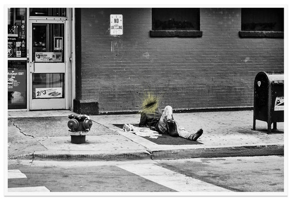 Tirage unique d'art noir et blanc, Fortune 5 Alonymous, Pieralexy Mesley - PRLXY