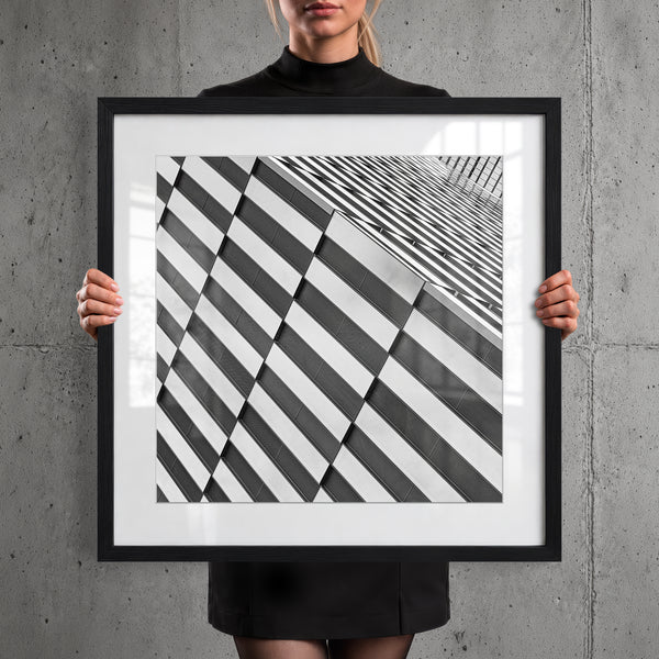 Mise en situation — Tirage d'art noir et blanc The Line 18, New York City, PRLXY