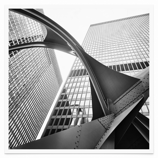 Tirage seul — Tirage d'art noir et blanc The Line 1, Chicago, PRLXY