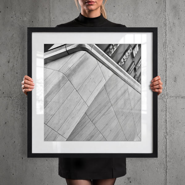 Mise en situation — Tirage d'art noir et blanc The Line 20, New York City, PRLXY
