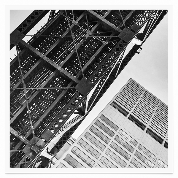 Tirage seul — Tirage d'art noir et blanc The Line 5, Chicago, PRLXY