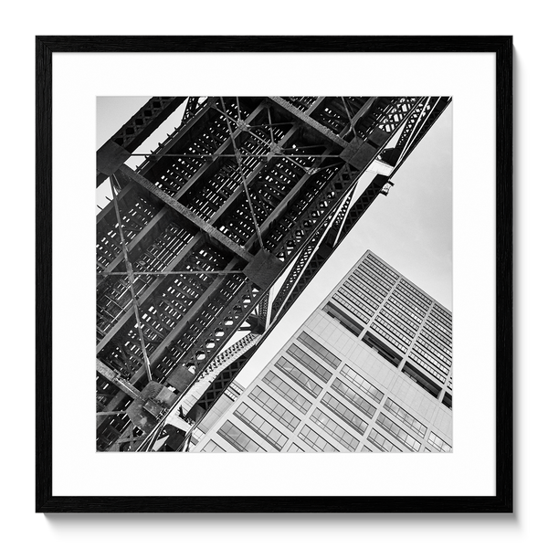 Encadrement — Tirage d'art noir et blanc The Line 5, Chicago, PRLXY