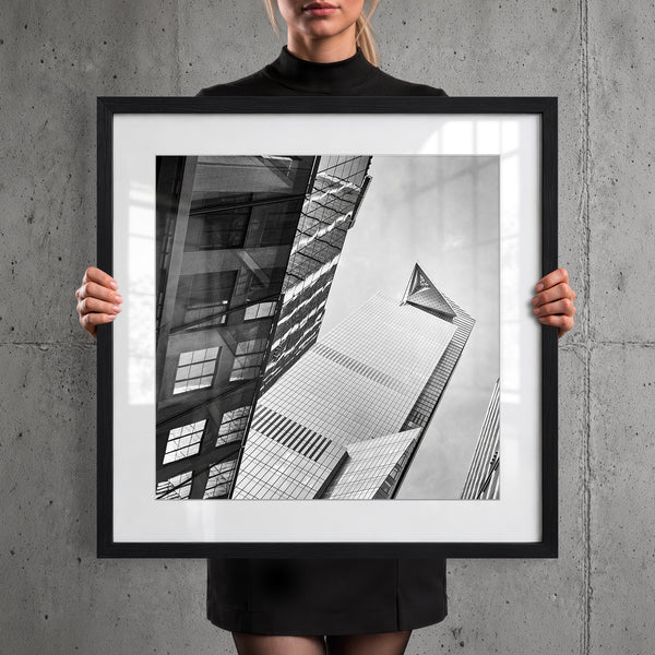 Mise en situation — Tirage d'art noir et blanc The Line 9, New York City, PRLXY