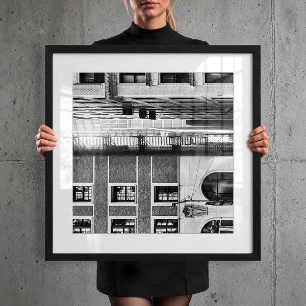 Mise en situation — Tirage d'art noir et blanc Inner City 10, Chicago, PRLXY