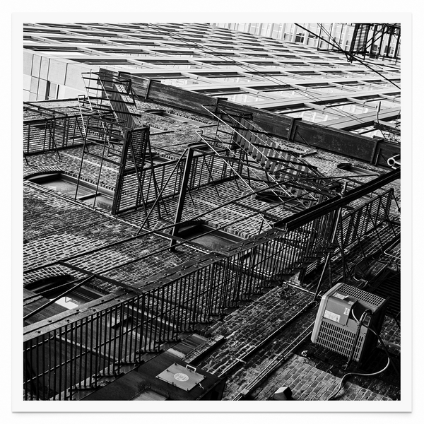 Tirage seul — Tirage d'art noir et blanc Inner City 13, Chicago, PRLXY