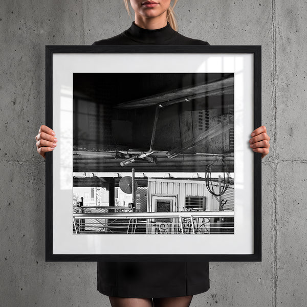 Mise en situation — Tirage d'art noir et blanc Inner City 14, Chicago, PRLXY