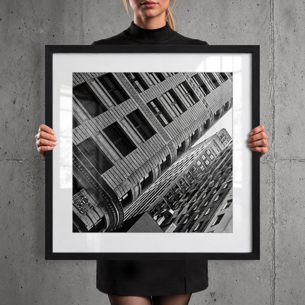 Mise en situation — Tirage d'art noir et blanc Inner City 15, Chicago, PRLXY
