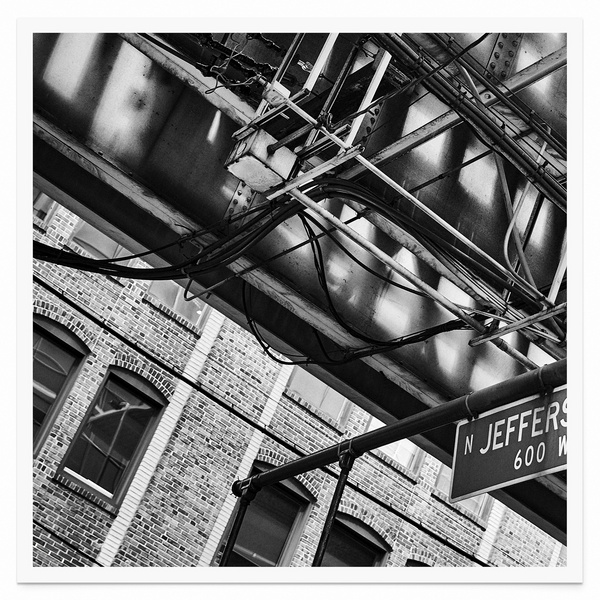 Tirage seul — Tirage d'art noir et blanc Inner City 16, Chicago, PRLXY