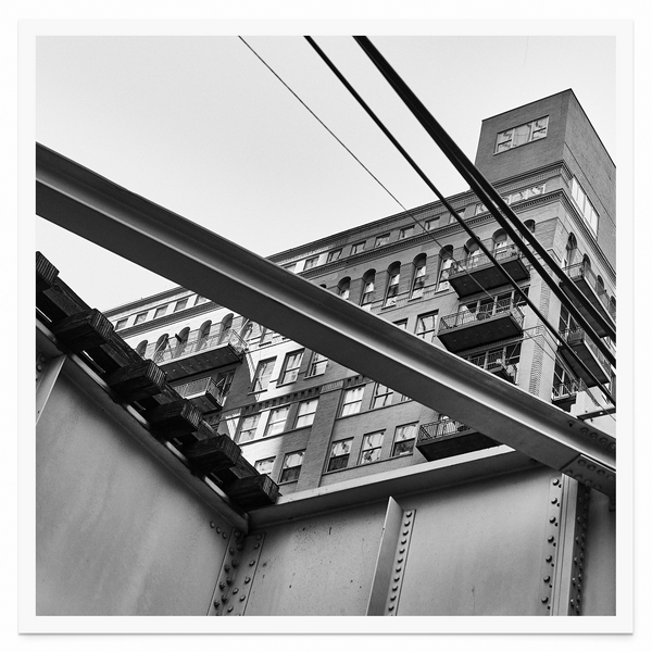 Tirage seul — Tirage d'art noir et blanc Inner City 17, Chicago, PRLXY