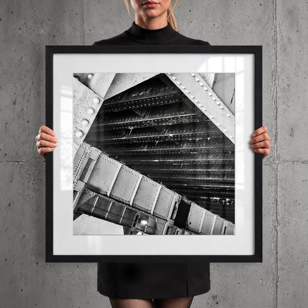 Mise en situation — Tirage d'art noir et blanc Inner City 1, Chicago, PRLXY