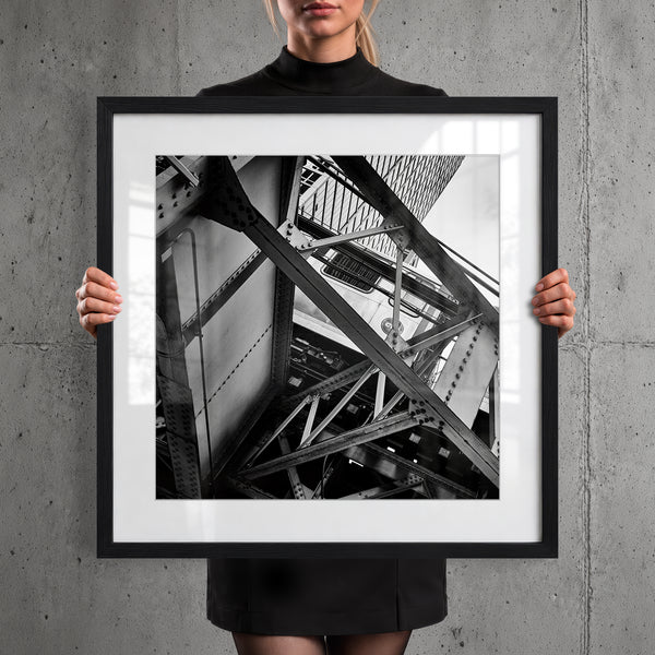 Mise en situation — Tirage d'art noir et blanc Inner City 20, Chicago, PRLXY