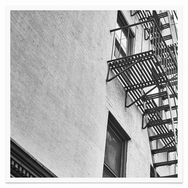 Tirage seul — Tirage d'art noir et blanc Inner City 22, New York City, PRLXY