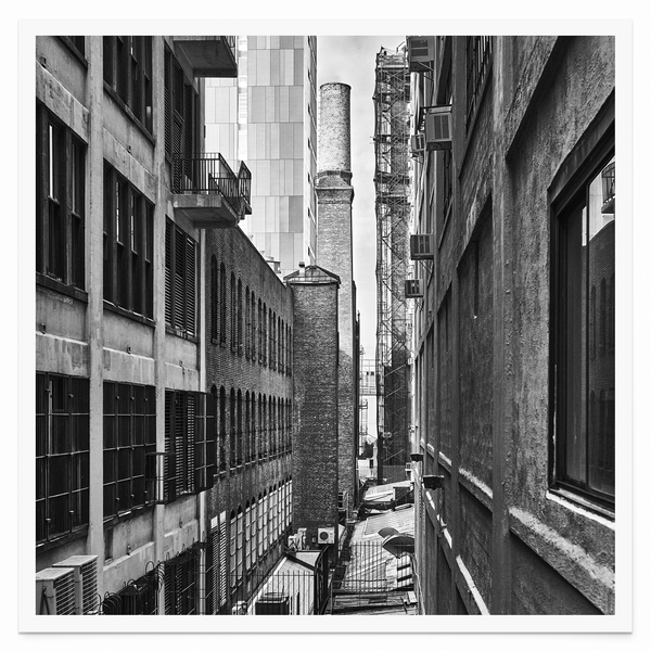 Tirage seul — Tirage d'art noir et blanc Inner City 24, New York City, PRLXY