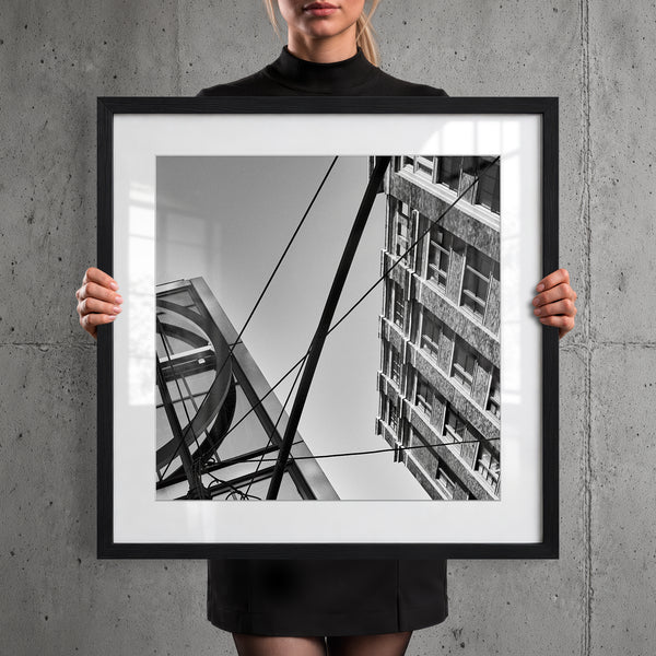 Mise en situation — Tirage d'art noir et blanc Inner City 25, New York City, PRLXY