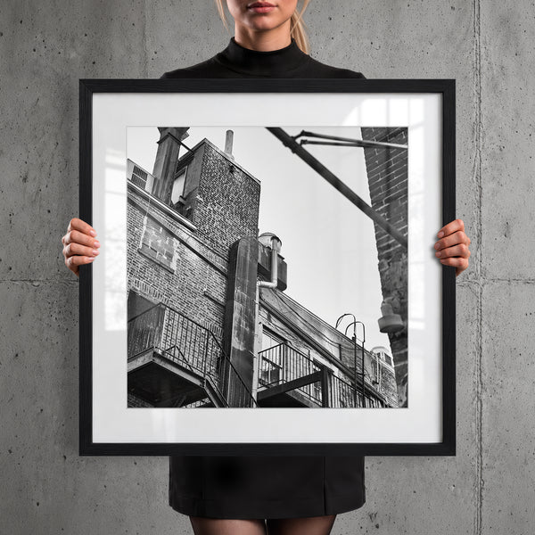 Mise en situation — Tirage d'art noir et blanc Inner City 27, New York City, PRLXY