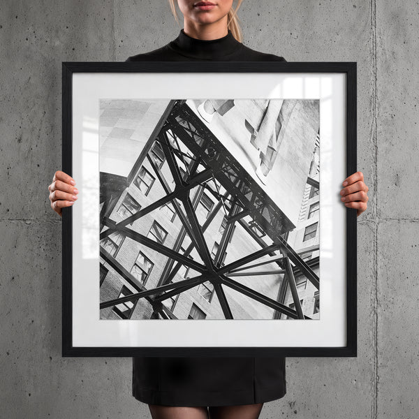 Mise en situation — Tirage d'art noir et blanc Inner City 29, New York City, PRLXY