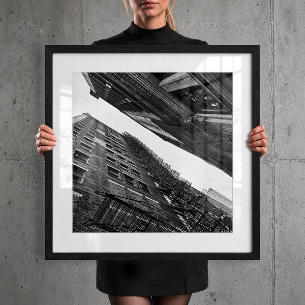 Mise en situation — Tirage d'art noir et blanc Inner City 5, Chicago, PRLXY