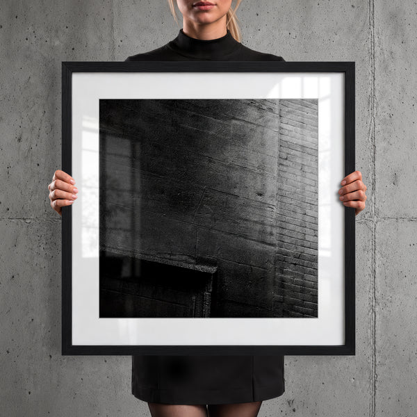 Mise en situation — Tirage d'art noir et blanc Rough Street 32, Chicago, PRLXY
