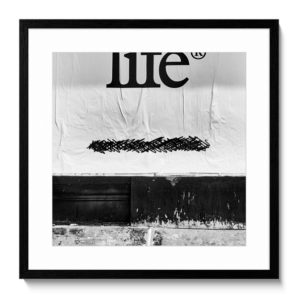 Encadrement — Tirage d'art noir et blanc Rough Street 36, Chicago, PRLXY