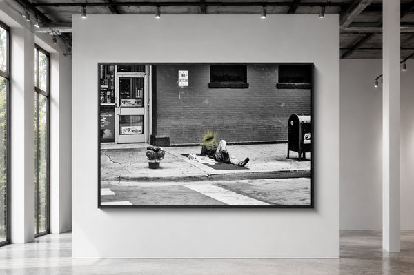 Tirage unique d'art noir et blanc, Fortune 5 Alonymous, Pieralexy Mesley - PRLXY
